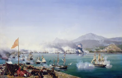 La batalla de Navarino, 20 de octubre de 1827